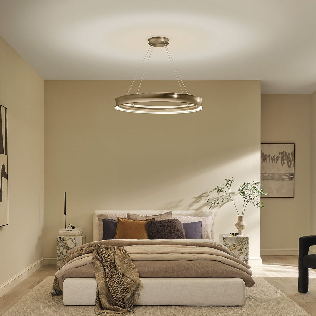 Kichler Larousse - LED Large Pendant in Champagne Bronze
