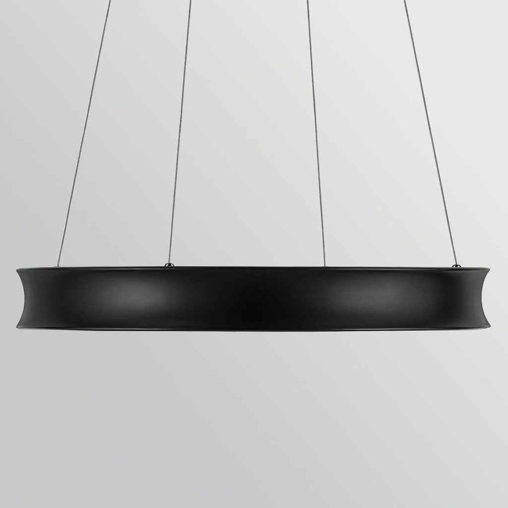 Kichler Larousse - LED Medium Pendant in Black & Champagne Bronze