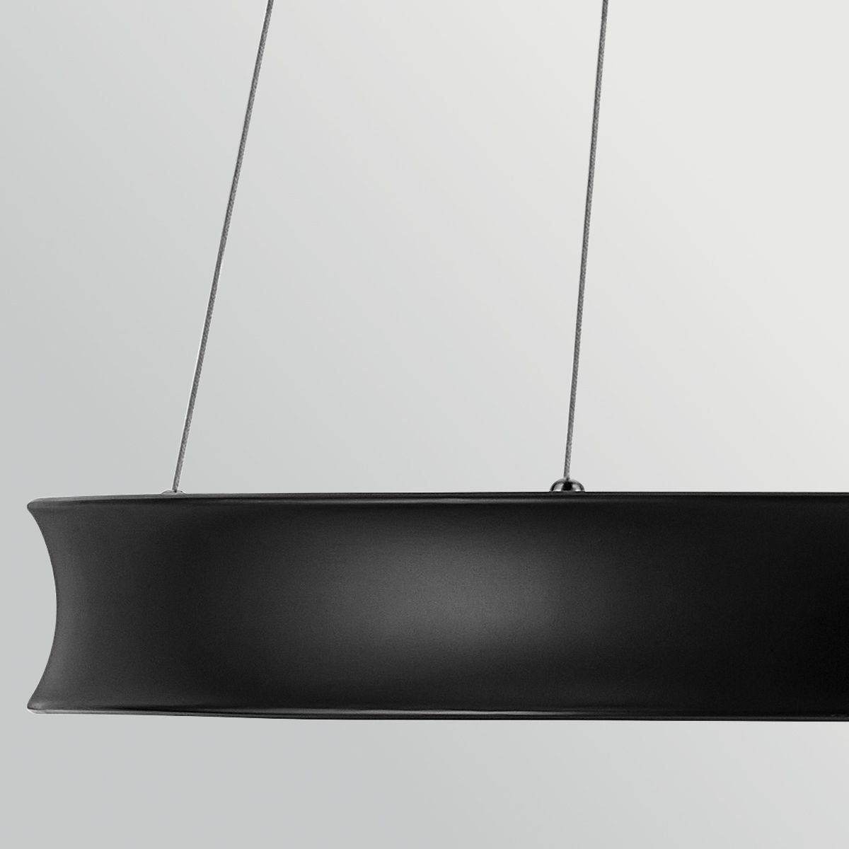 Kichler Larousse - LED Medium Pendant in Black & Champagne Bronze