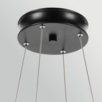 Kichler Larousse - LED Medium Pendant in Black & Champagne Bronze