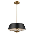 Kichler Luella 3 Light Pendant Light Black Brass