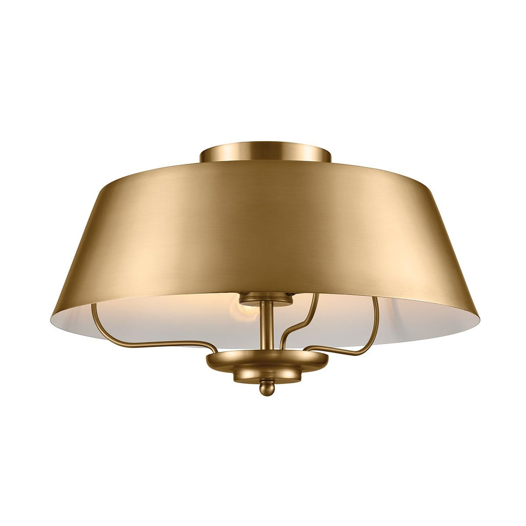 Kichler Luella 3 Light Pendant Light in Brushed Natural Brass