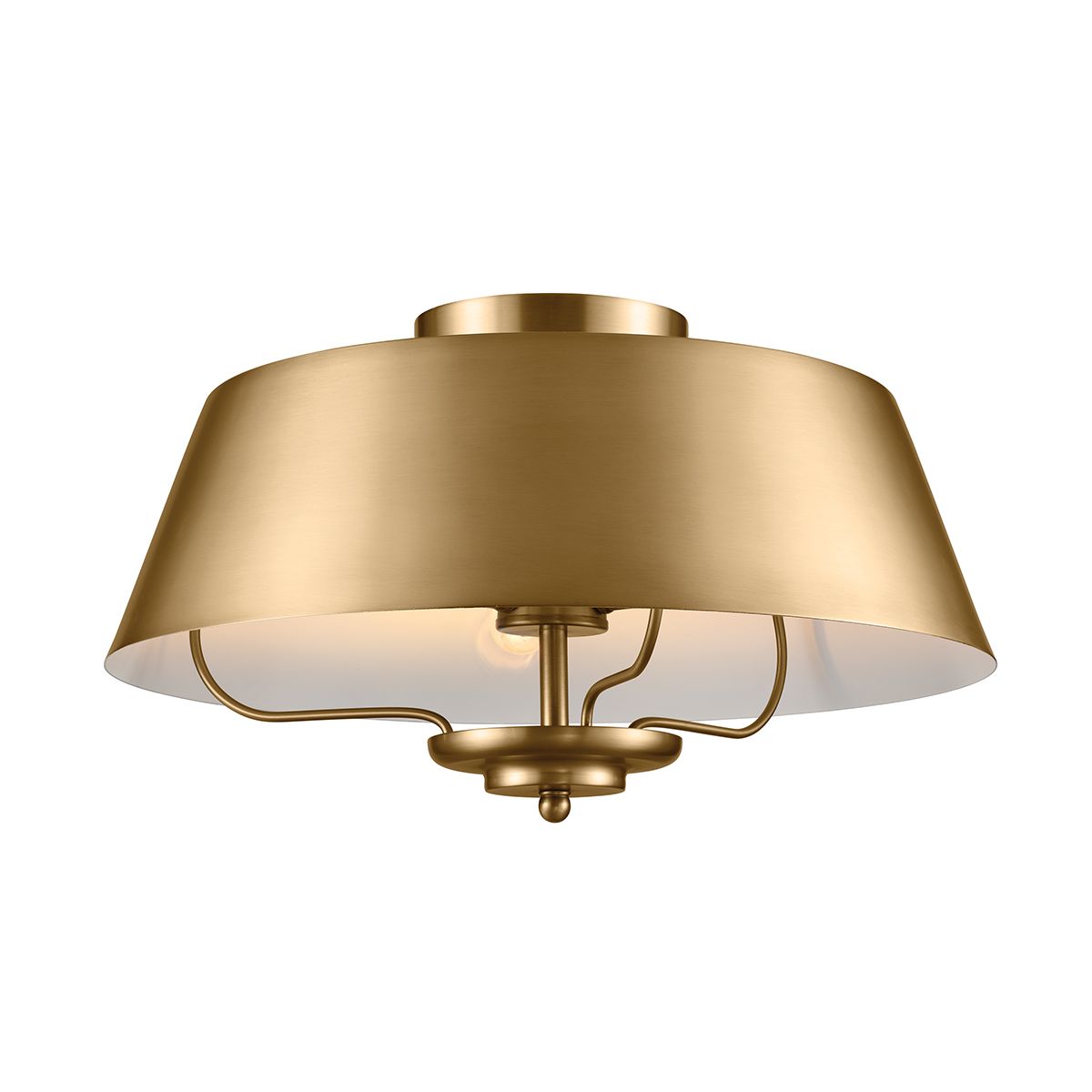 Kichler Luella 3 Light Pendant Light in Brushed Natural Brass
