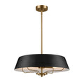 Kichler Luella 4 Light Pendant Light Black Brass
