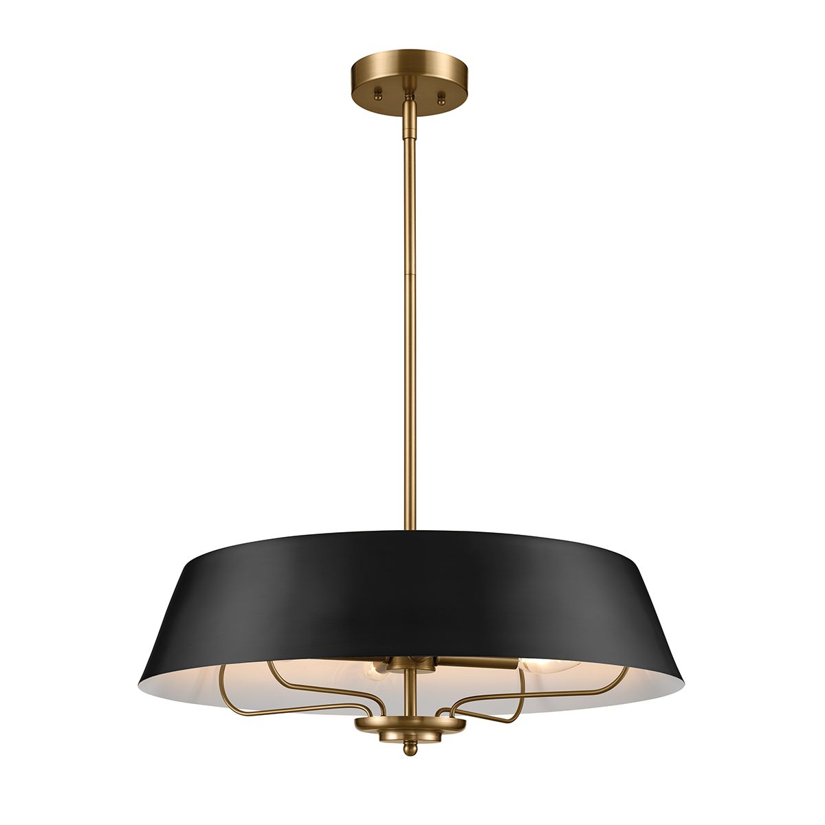 Kichler Luella 4 Light Pendant Light Black Brass
