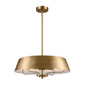 Kichler Luella 4 Light Pendant Light in Brushed Natural Brass
