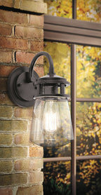 Kichler Lyndon Medium Outdoor Wall Lantern in Architectural Bronze