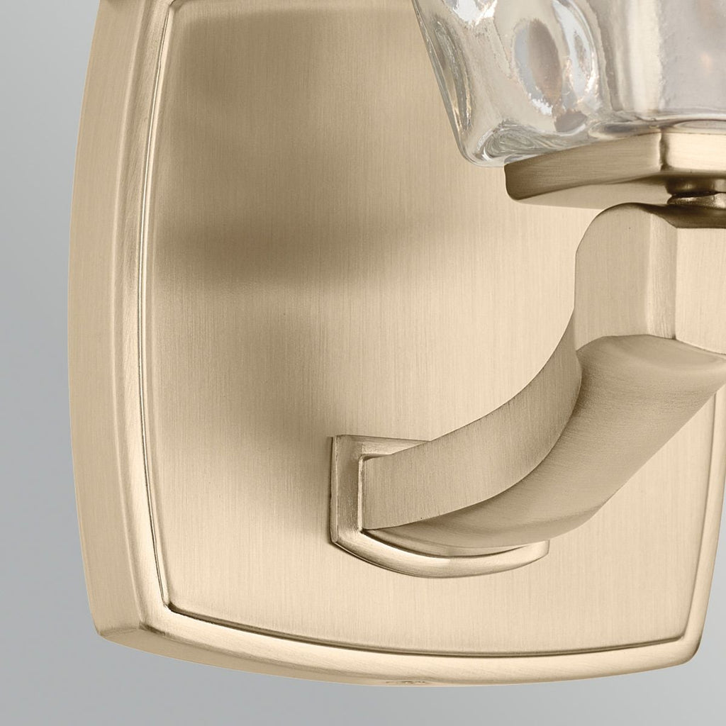 Kichler Marant Bathroom Wall Light in Champagne Bronze IP44