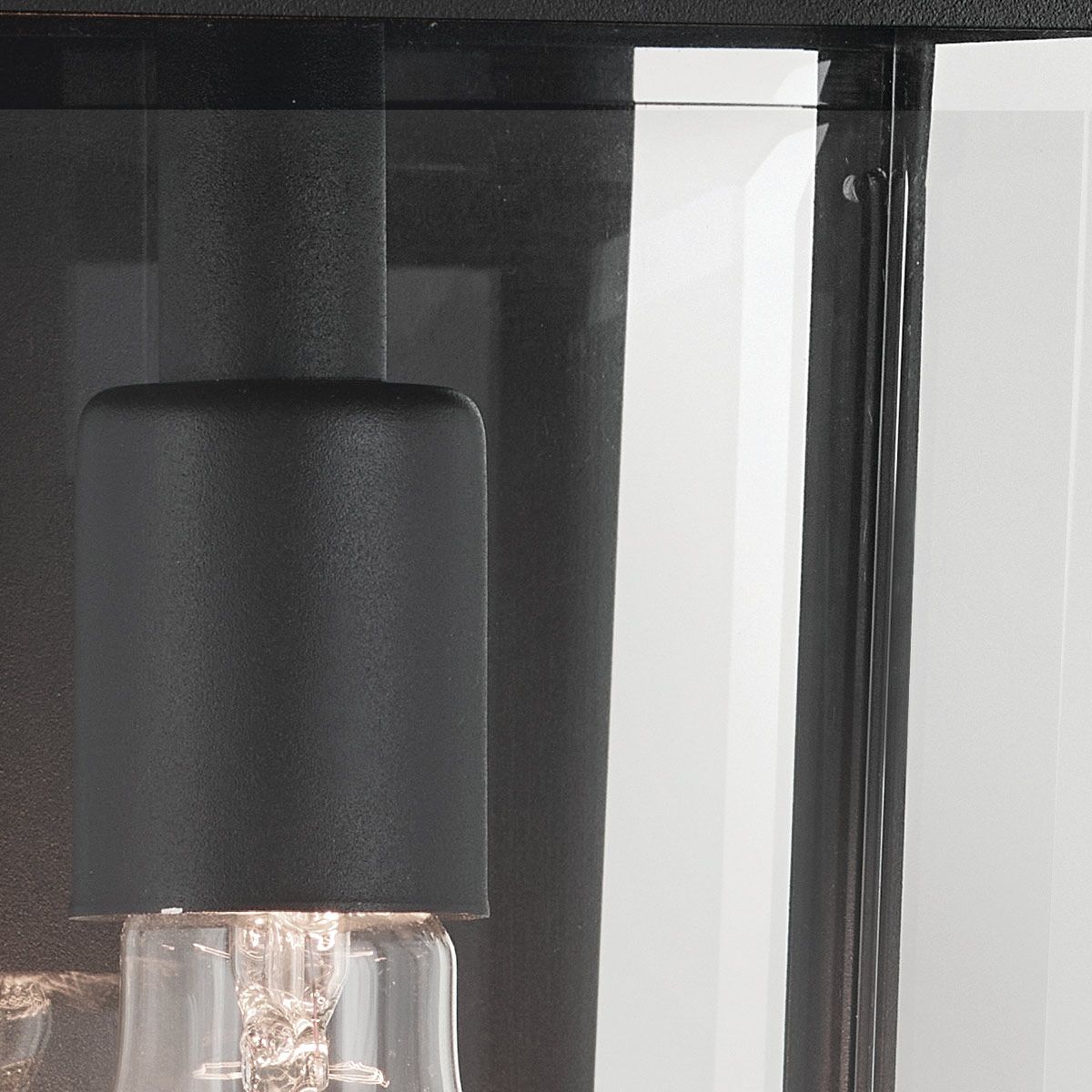 Kichler Mathus Medium Outdoor Wall Lantern in Black