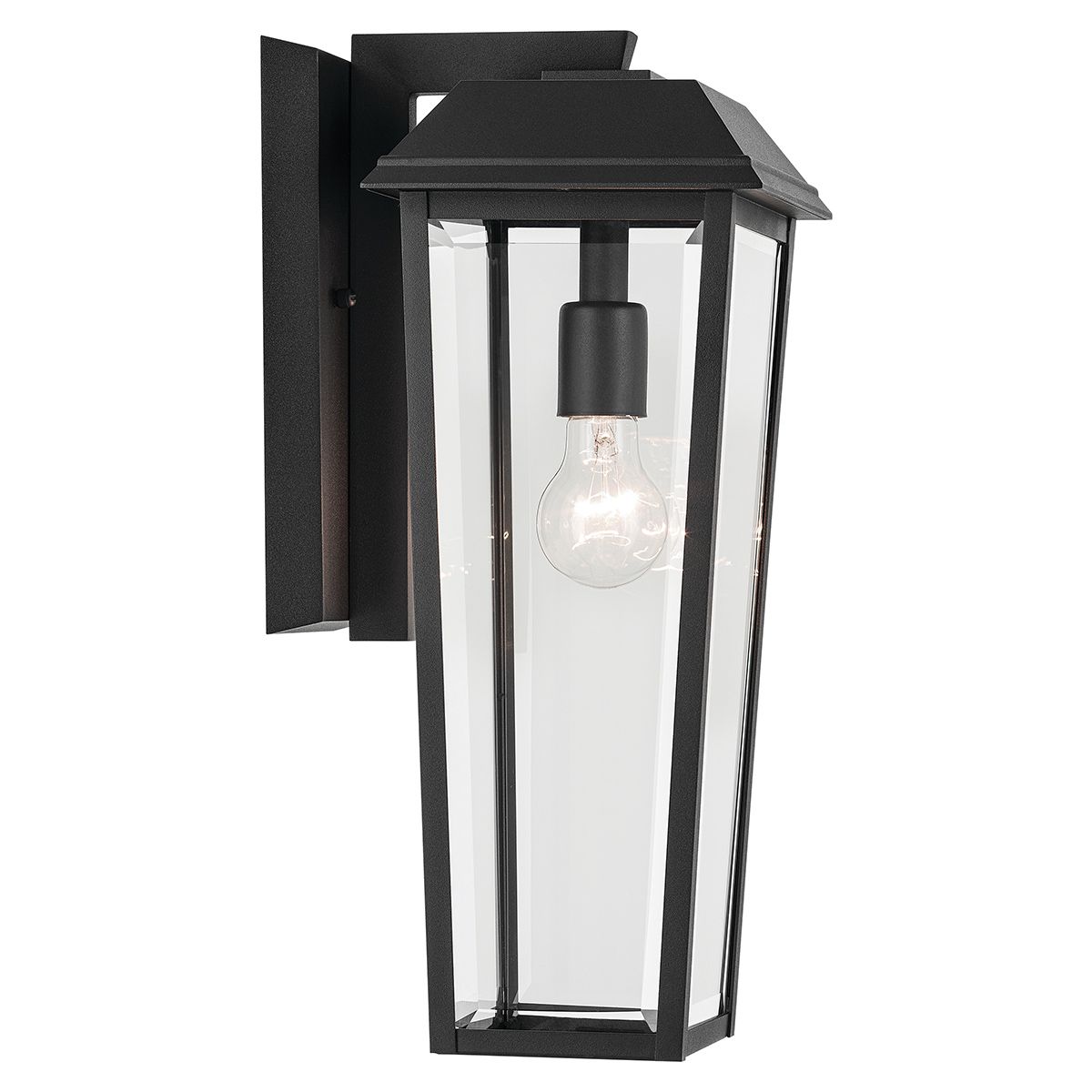 Kichler Mathus Medium Outdoor Wall Lantern in Black