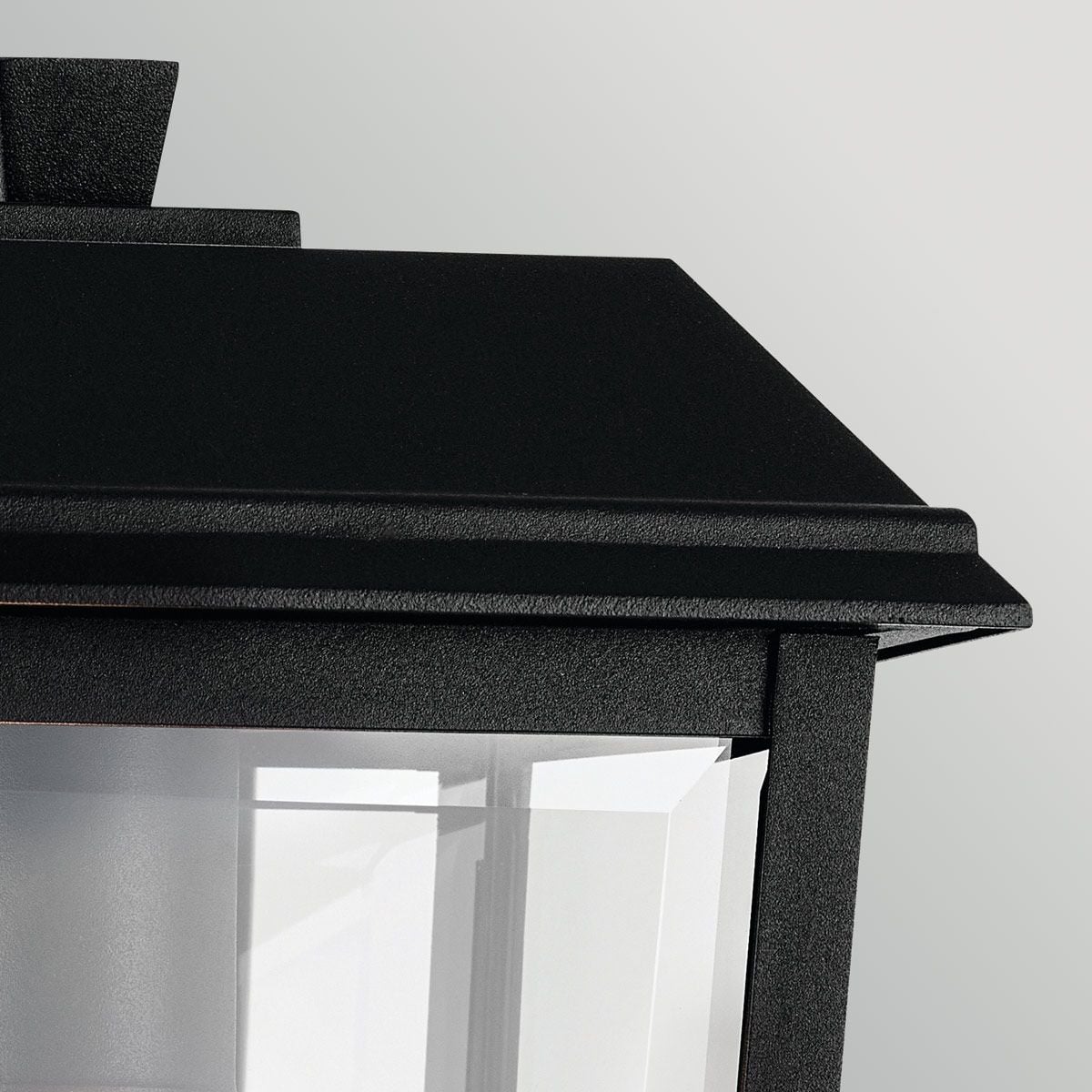 Kichler Mathus Small Outdoor Wall Lantern in Black