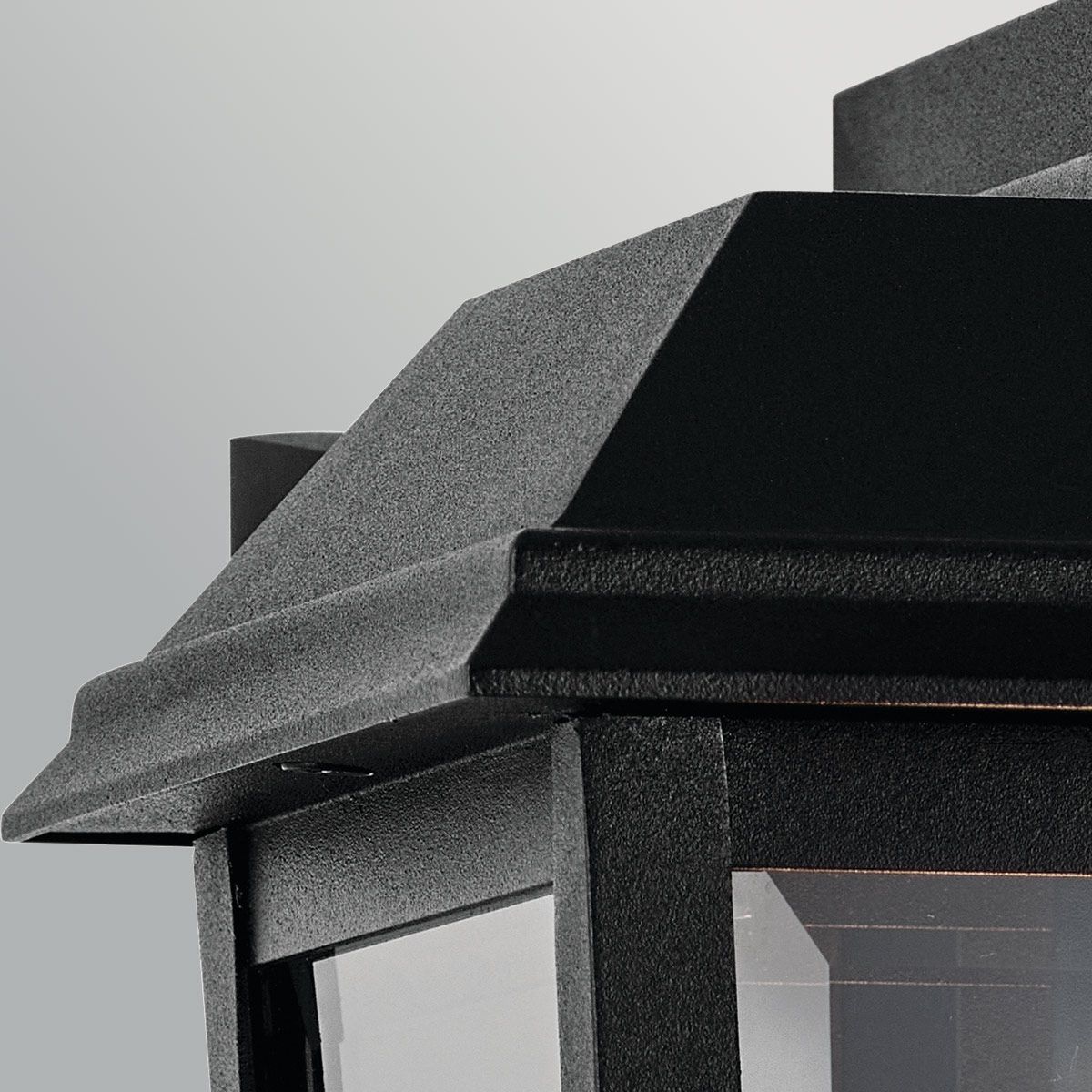 Kichler Mathus Small Outdoor Wall Lantern in Black
