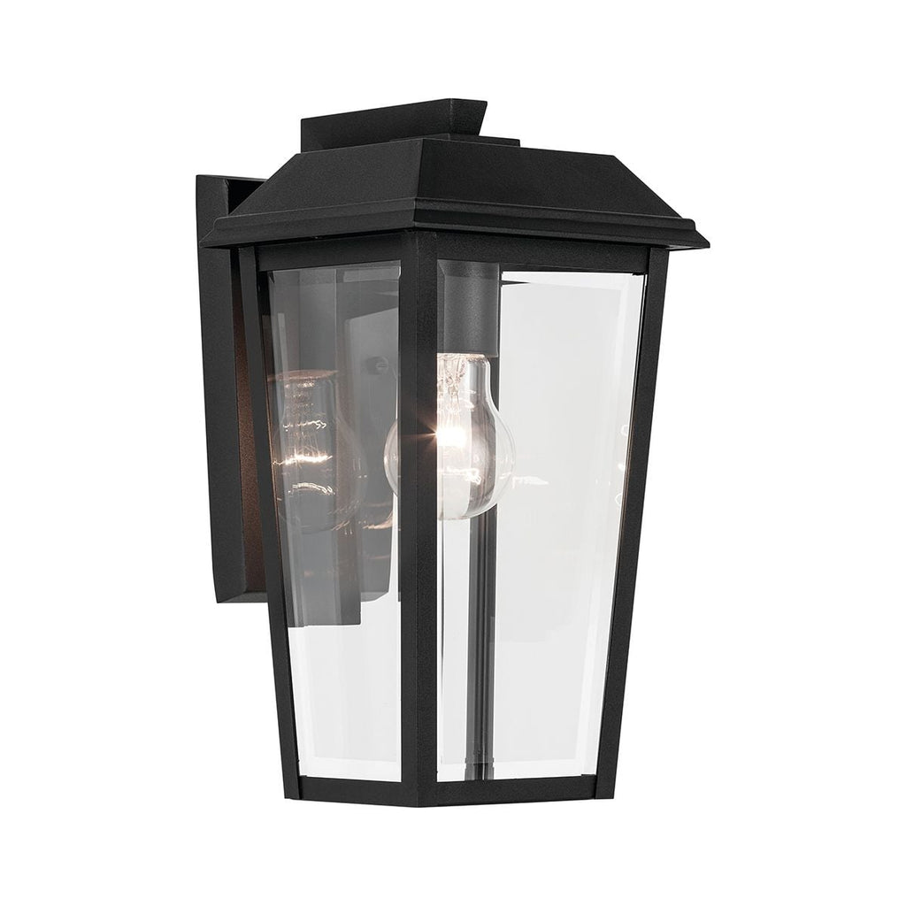 Kichler Mathus Small Outdoor Wall Lantern in Black