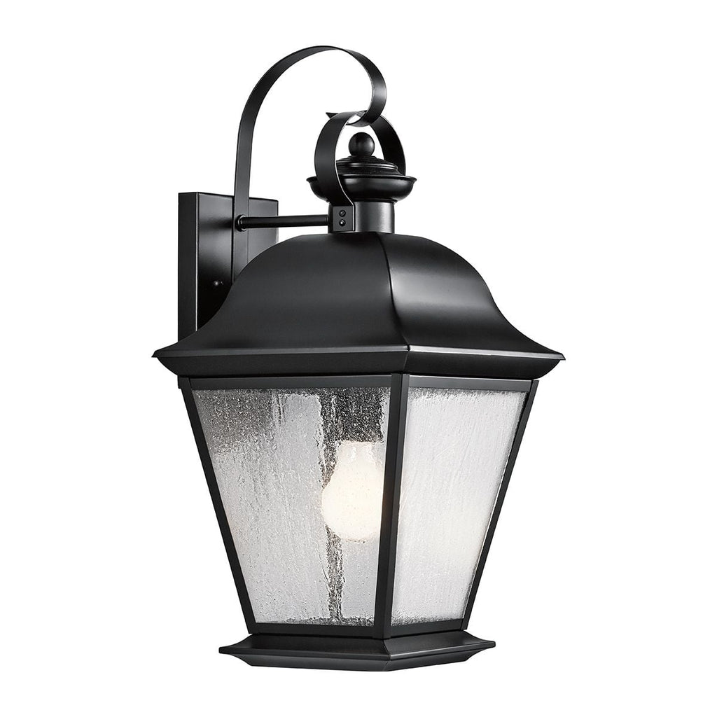 Kichler Mount Vernon Large Outdoor Wall Lantern in Black
