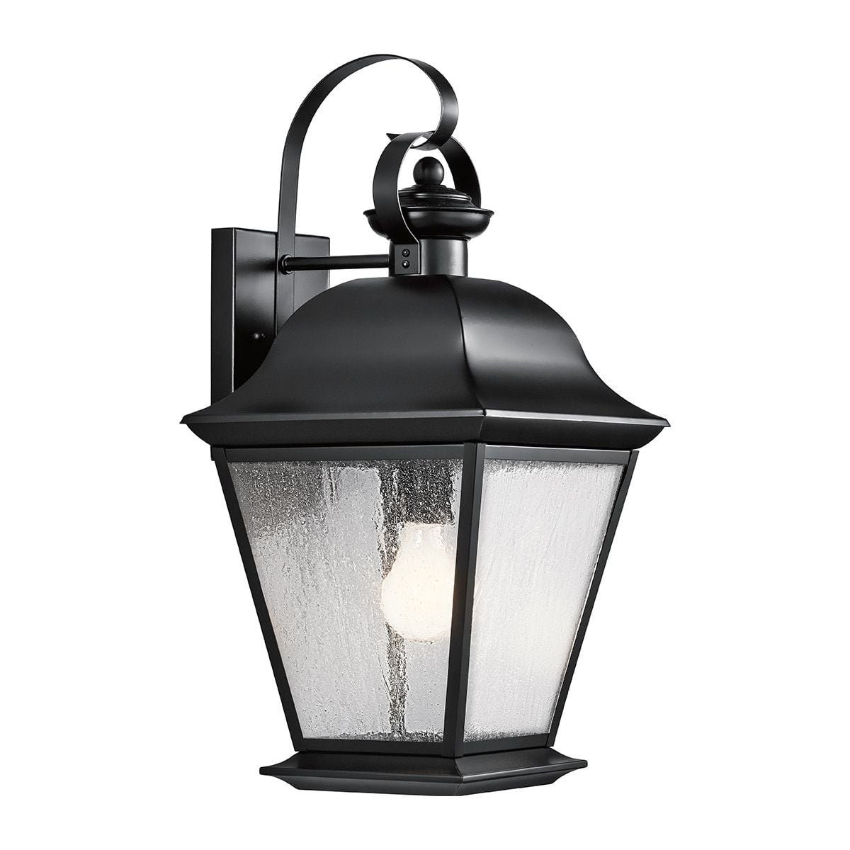 Kichler Mount Vernon Large Outdoor Wall Lantern in Black