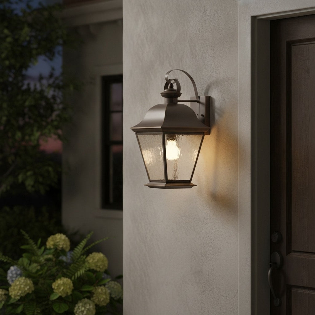 Kichler Mount Vernon Large Outdoor Wall Lantern in Old Bronze