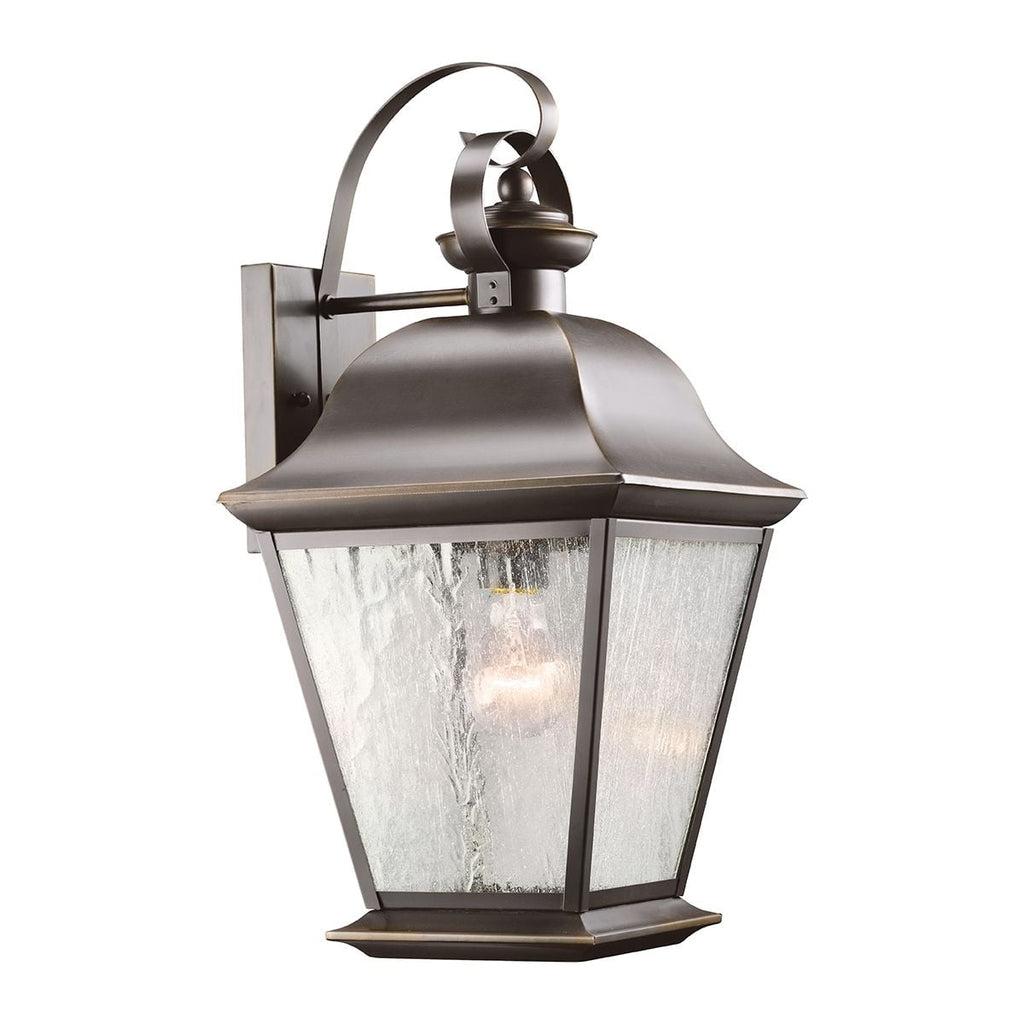 Kichler Mount Vernon Large Outdoor Wall Lantern in Old Bronze