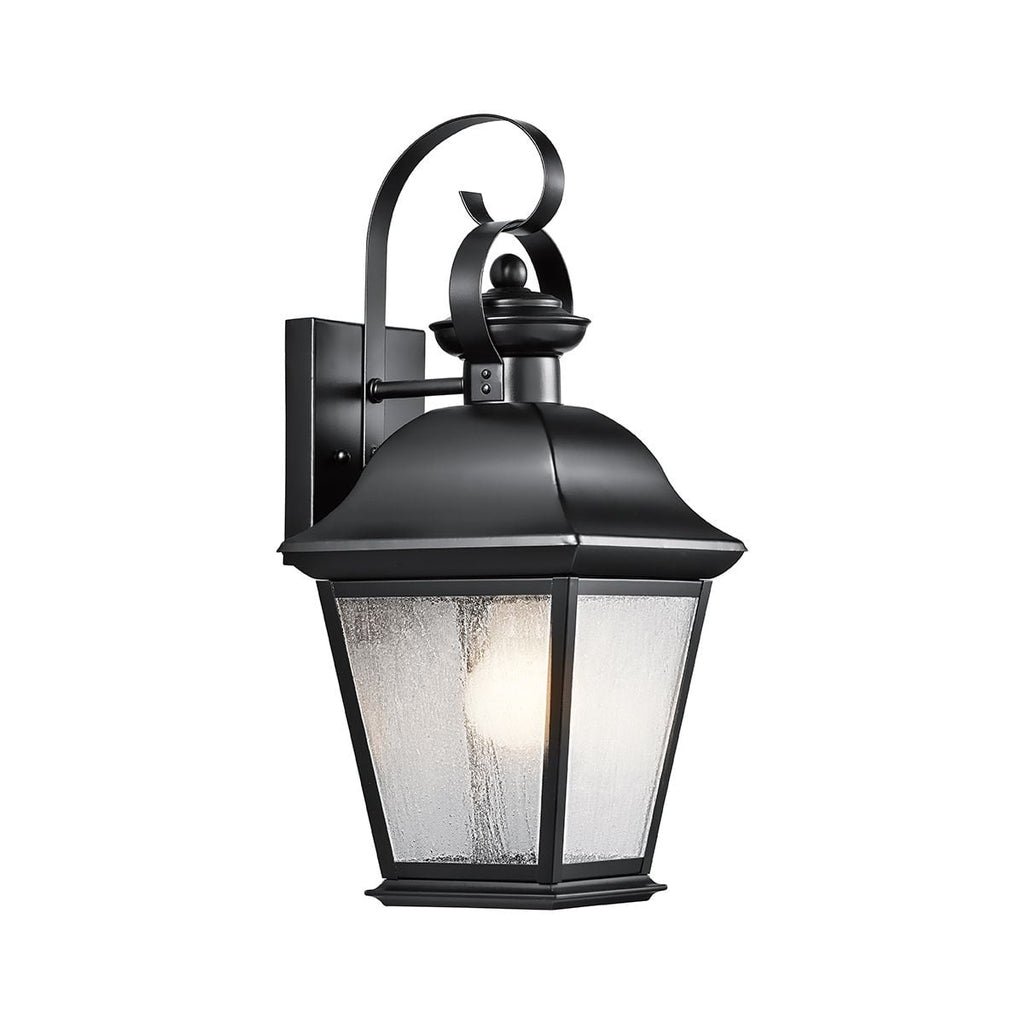 Kichler Mount Vernon Medium Outdoor Wall Lantern in Black