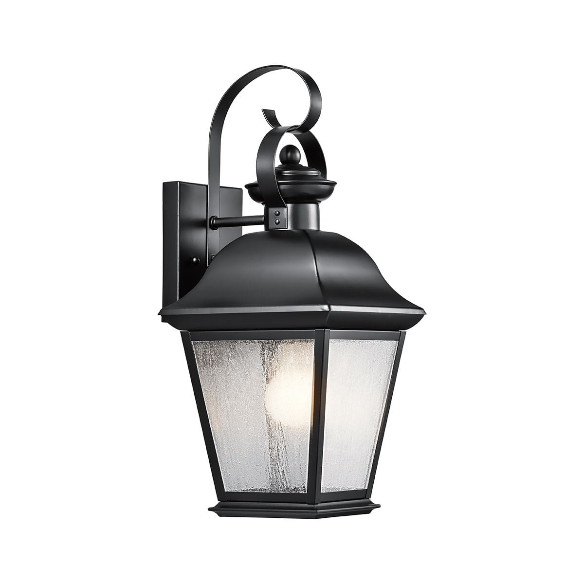 Kichler Mount Vernon Medium Outdoor Wall Lantern in Black