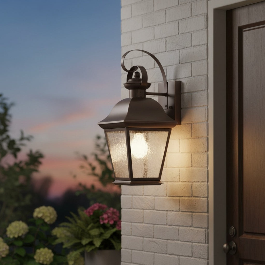 Kichler Mount Vernon Medium Outdoor Wall Lantern in Old Bronze