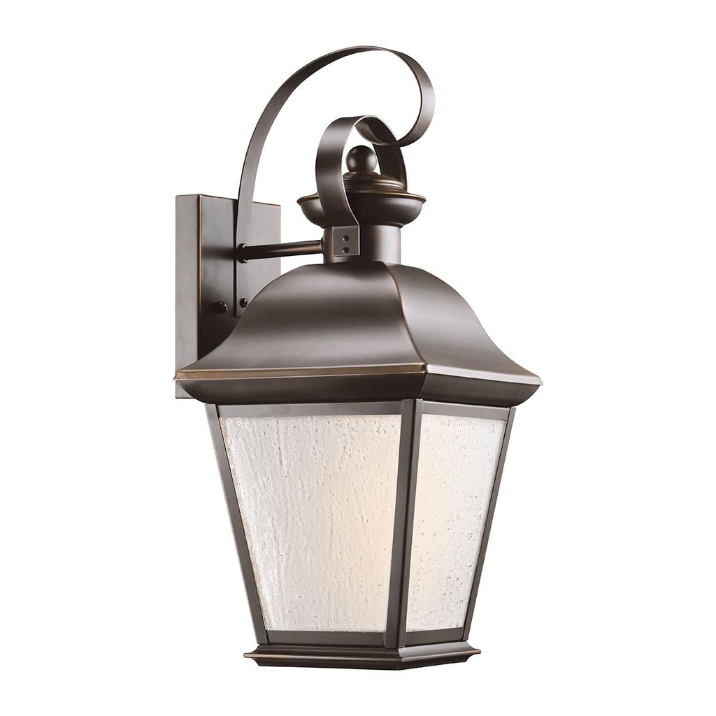 Kichler Mount Vernon Medium Outdoor Wall Lantern in Old Bronze