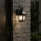 Kichler Mount Vernon Small Outdoor Wall Lantern in Black