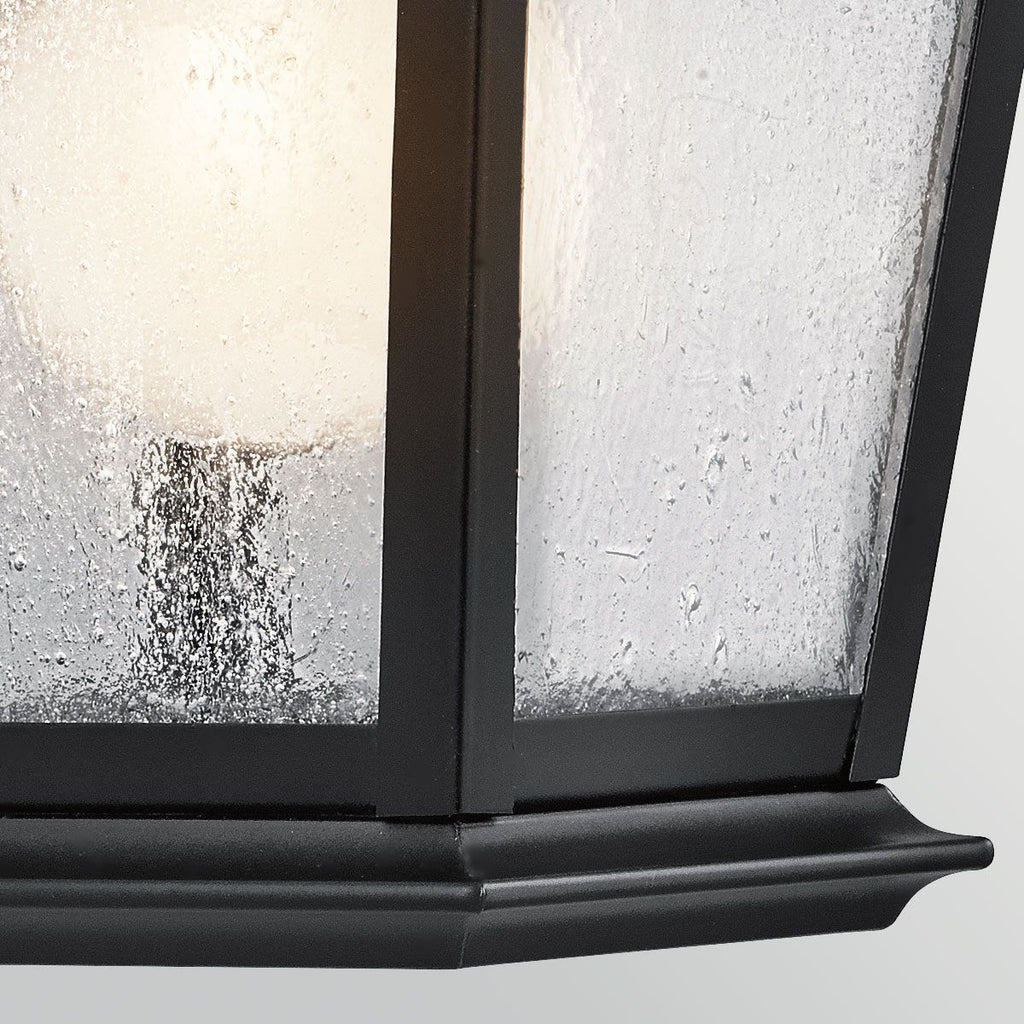 Kichler Mount Vernon Small Outdoor Wall Lantern in Black