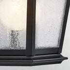 Kichler Mount Vernon Small Outdoor Wall Lantern in Black