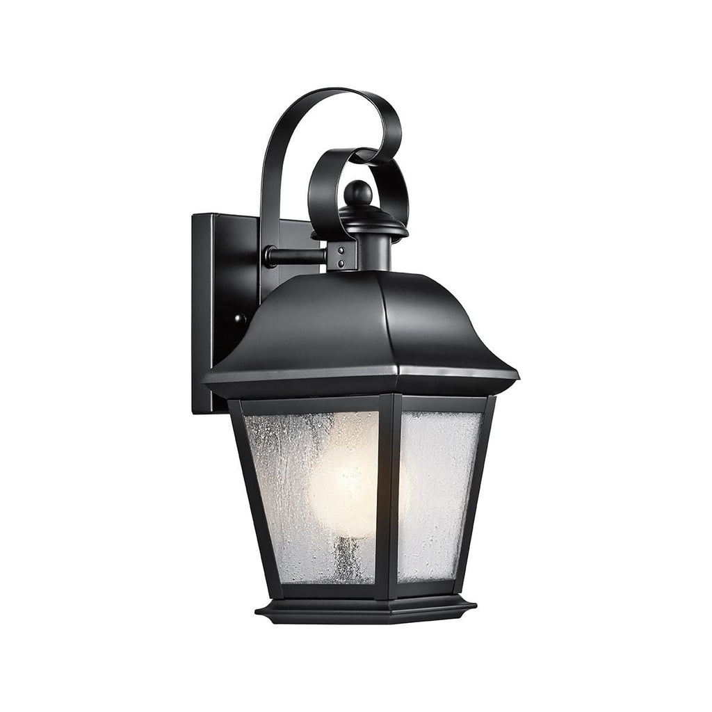 Kichler Mount Vernon Small Outdoor Wall Lantern in Black