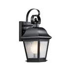 Kichler Mount Vernon Small Outdoor Wall Lantern in Black