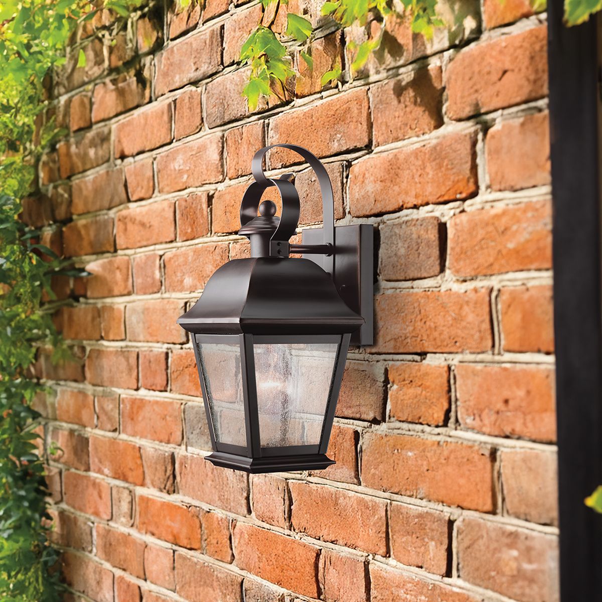 Kichler Mount Vernon Small Outdoor Wall Lantern in Old Bronze