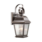 Kichler Mount Vernon Small Outdoor Wall Lantern in Old Bronze