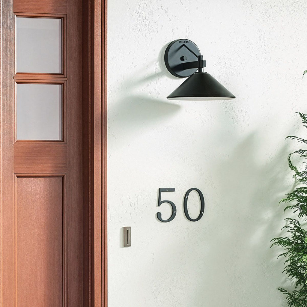 Kichler Ripley Medium Outdoor Wall Lantern in Black
