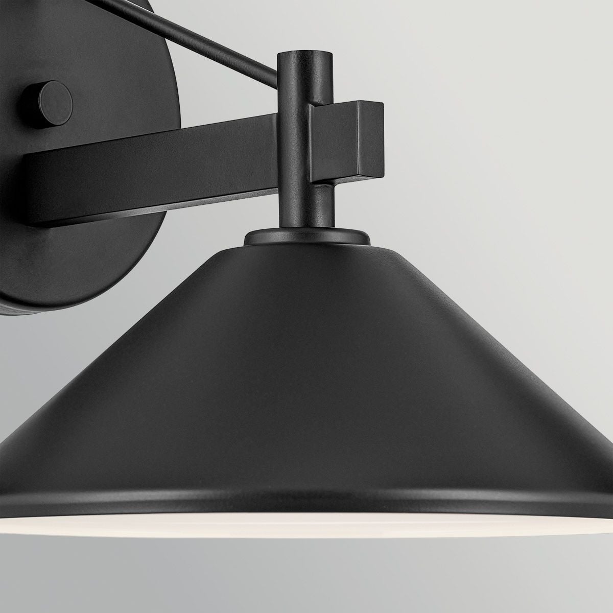Kichler Ripley Medium Outdoor Wall Lantern in Black