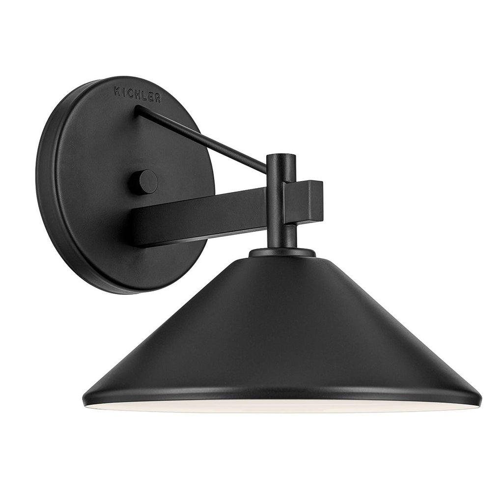 Kichler Ripley Medium Outdoor Wall Lantern in Black