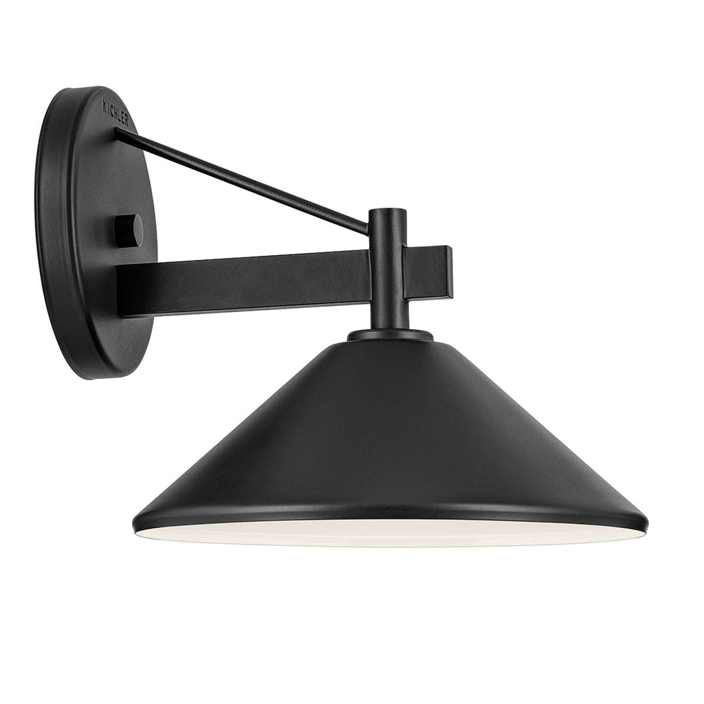 Kichler Ripley Medium Outdoor Wall Lantern in Black