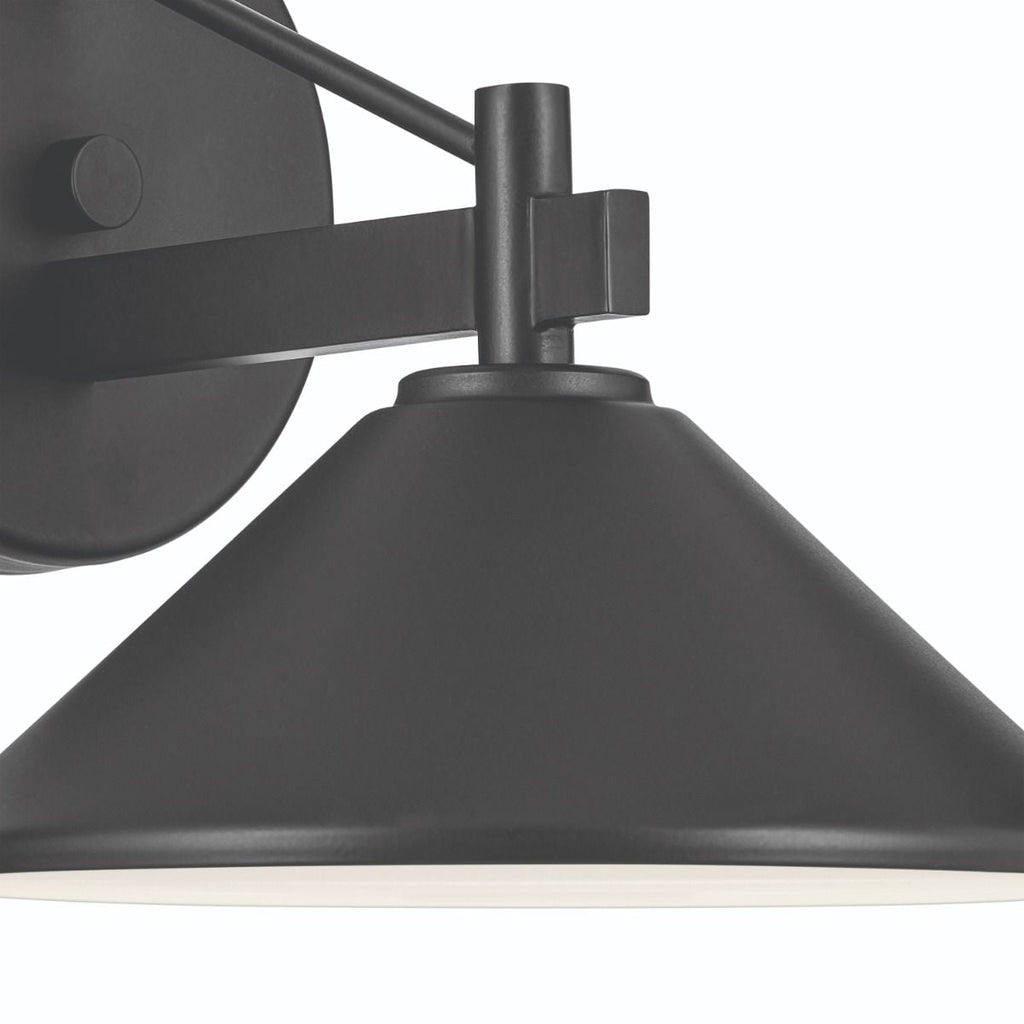 Kichler Ripley Small Outdoor Wall Lantern in Black