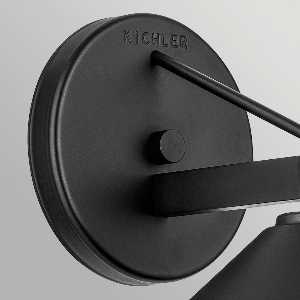 Kichler Ripley Small Outdoor Wall Lantern in Black
