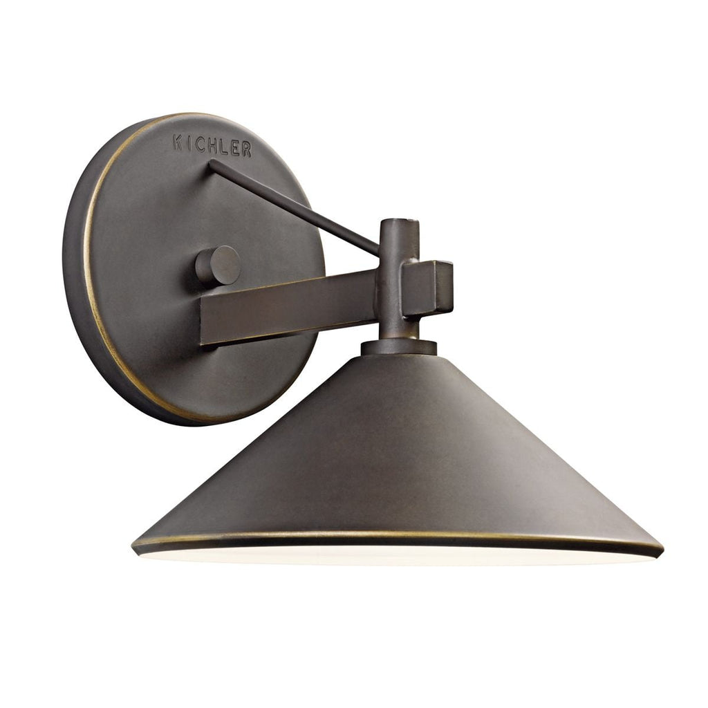 Kichler Ripley Small Outdoor Wall Lantern in Old Bronze