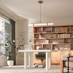 Kichler Riven LED Linear Pendant in Champagne Bronze