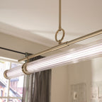 Kichler Riven LED Linear Pendant in Champagne Bronze