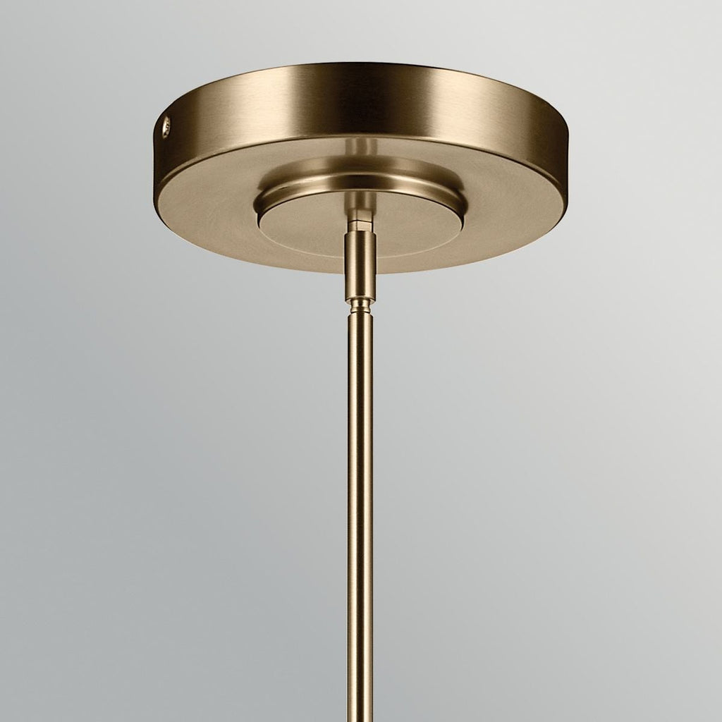 Kichler Riven LED Linear Pendant in Champagne Bronze