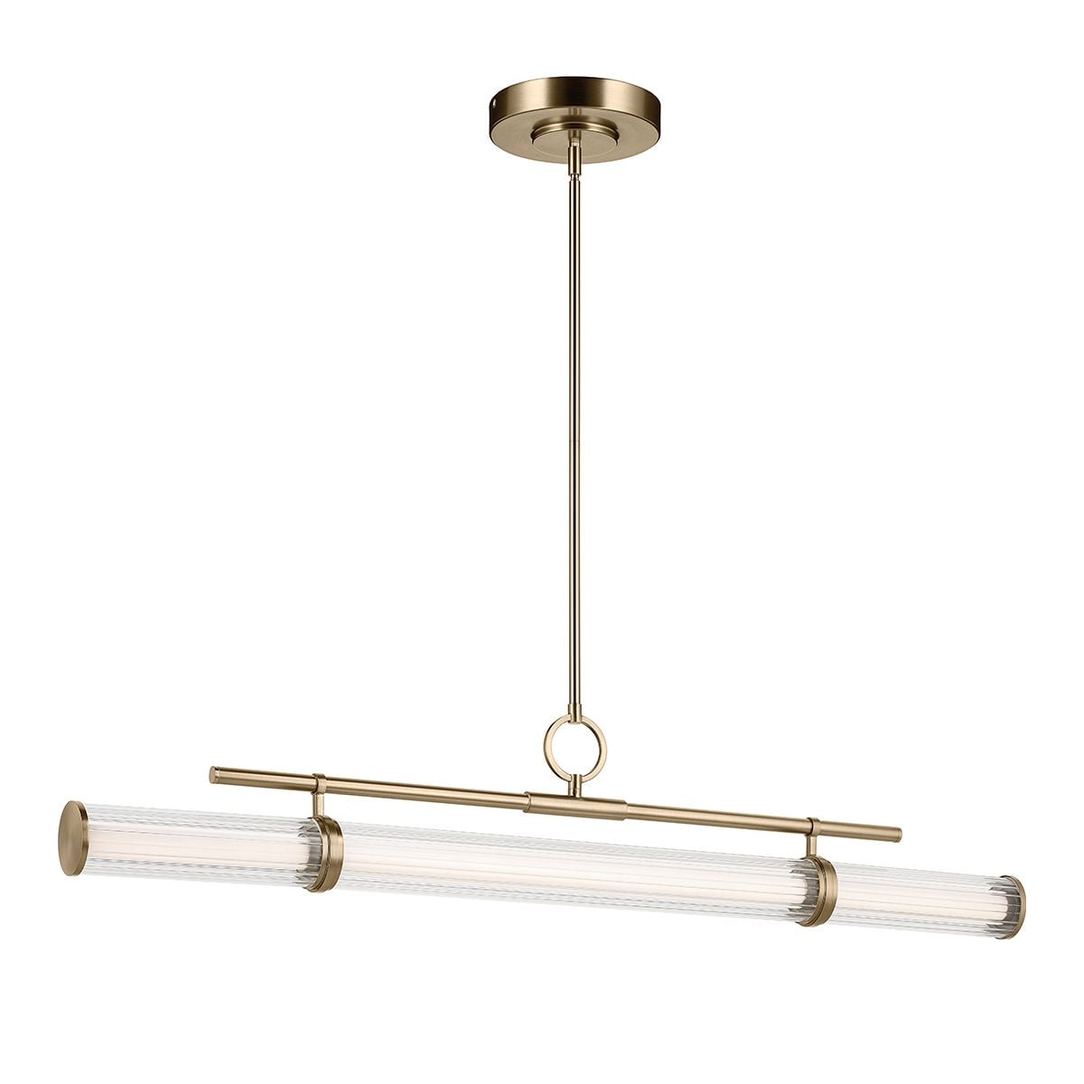 Kichler Riven LED Linear Pendant in Champagne Bronze