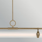 Kichler Riven LED Linear Pendant in Champagne Bronze
