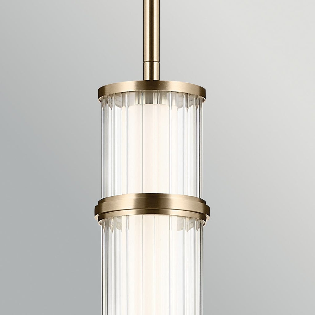 Kichler Riven LED Pendant in Champagne Bronze