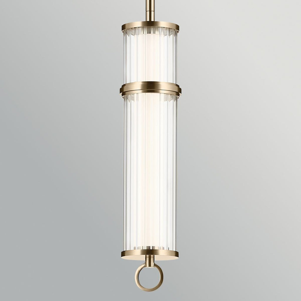 Kichler Riven LED Pendant in Champagne Bronze