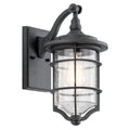 Kichler Royal Marine Small Wall Lantern in Distressed Black