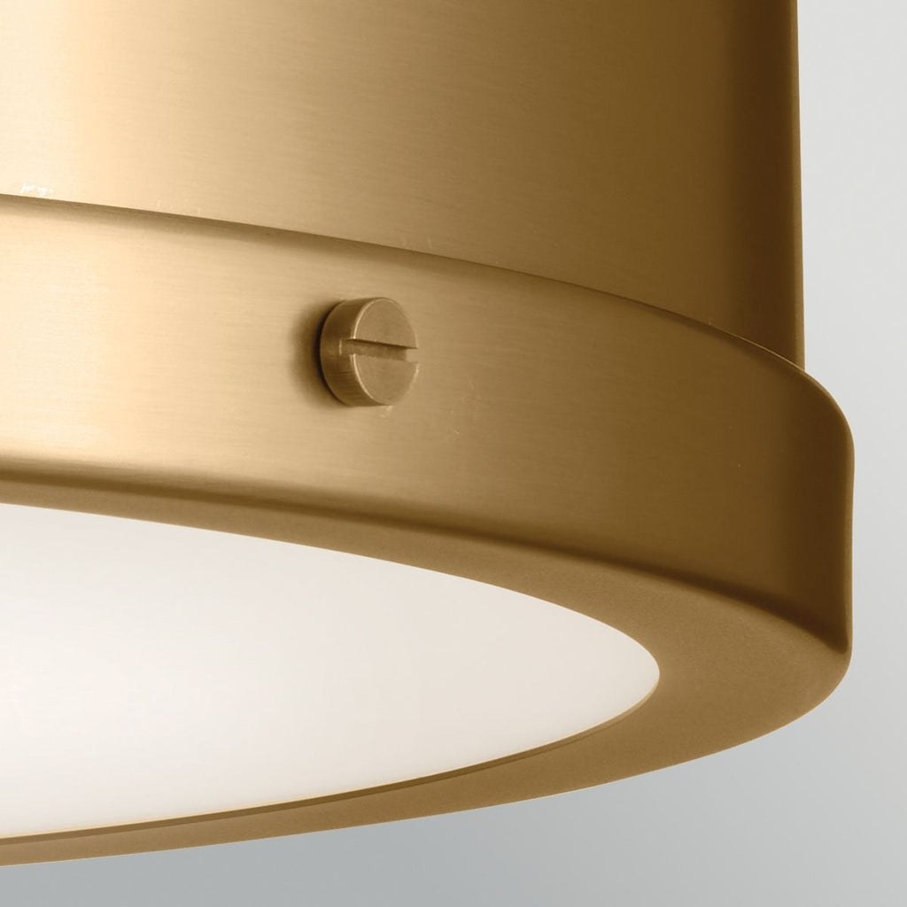 Kichler Serca Large Flush in Brushed Natural Brass