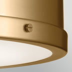 Kichler Serca Large Flush in Brushed Natural Brass