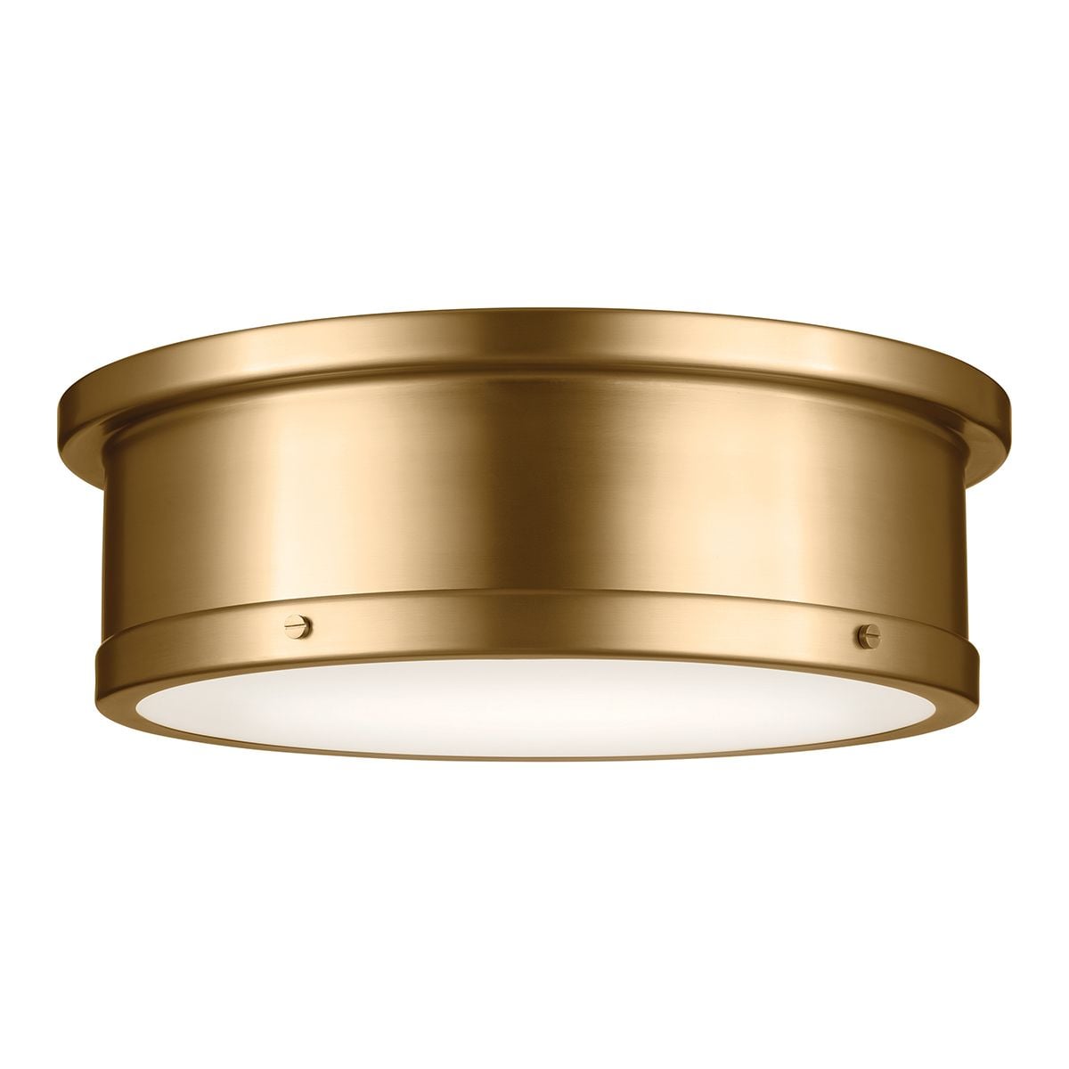 Kichler Serca Large Flush in Brushed Natural Brass